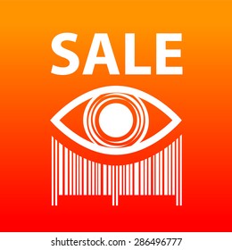 Template icon. Sign sales. Barcode. Shopping. Discounts. Sale. Buy.