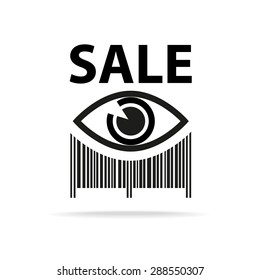 Template icon. Sign sales. Barcode. Shopping. Discounts. Sale. Buy.