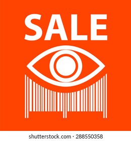 Template icon. Sign sales. Barcode. Shopping. Discounts. Sale. Buy.