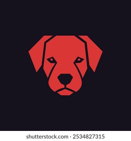 Template for an Iconic Dog Logo Design