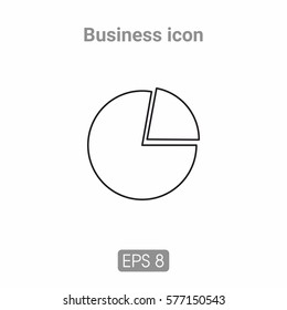 Template icons for business and infographics, executed line. Possible to use in printing or web resources