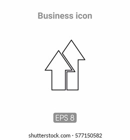 Template icons for business and infographics, executed line. Possible to use in printing or web resources