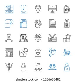 template icons set. Collection of template with detergent, flower, folder, poseidon, chameleon, dove, tag, puzzle, arc, flowers, id card. Editable and scalable template icons.