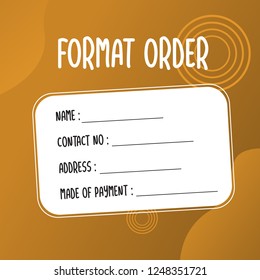 template illustration how to order, format order, Online payment, Payment options, call to action, online shop, social media. Modern design.