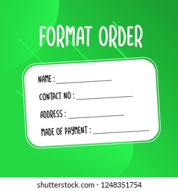 template illustration how to order, format order, Online payment, Payment options, call to action, online shop, social media. Modern design.
