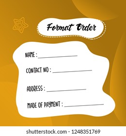 template illustration how to order, format order, Online payment, Payment options, call to action, online shop, social media. Modern design.