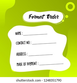template illustration how to order, format order, Online payment, Payment options, call to action, online shop, social media. Modern design.