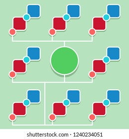 template for info graphics vector design multicolor