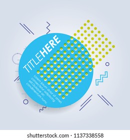 template infographic with circle figure
