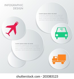 Template infographic. Design number banners template graphic or website layout. With icon