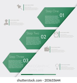 Template infographic. Design number banners template graphic or website layout. With icon