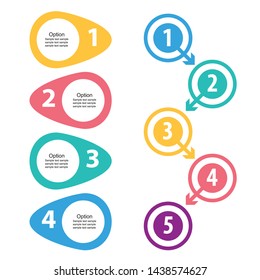 Template Infographic design with numbers