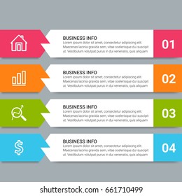 Template for infographic diagram
