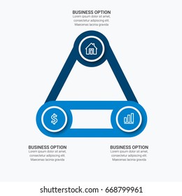Template for infographic diagram