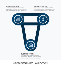 Template for infographic diagram