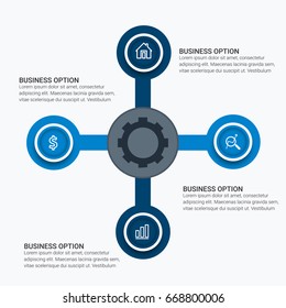 Template for infographic diagram