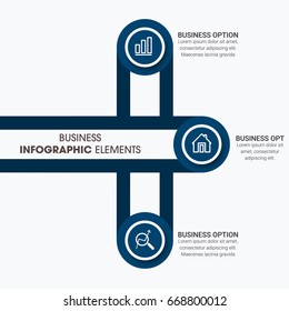 Template for infographic diagram