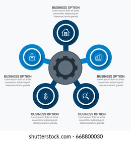 Template for infographic diagram