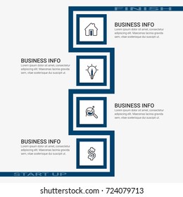 Template for infographic diagram