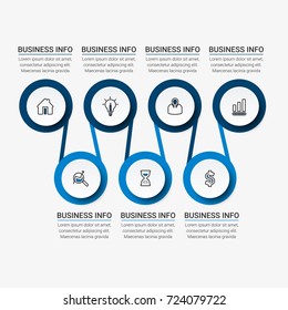 Template for infographic diagram