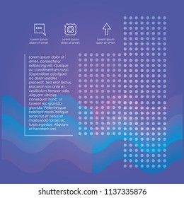 template infographic with figures geometrics