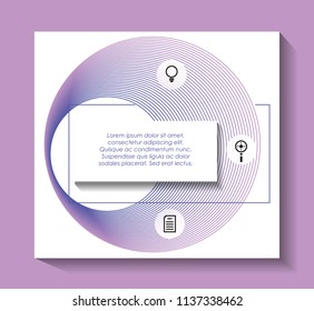 template infographic with figures geometrics