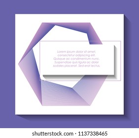 template infographic with figures geometrics