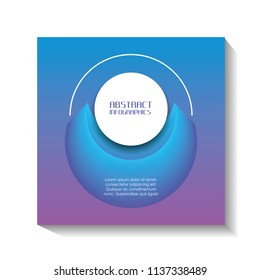template infographic with figures geometrics