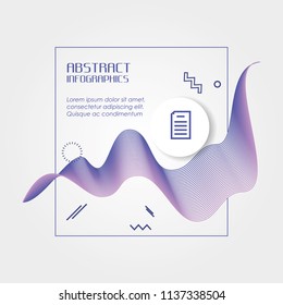template infographic with figures geometrics