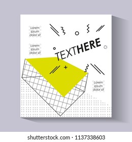 template infographic with figures geometrics