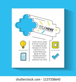 template infographic with figures geometrics