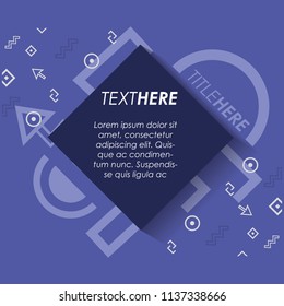 template infographic with figures geometrics
