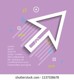 template infographic with figures geometrics