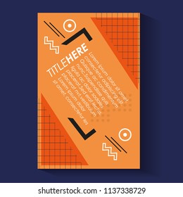 template infographic with figures geometrics