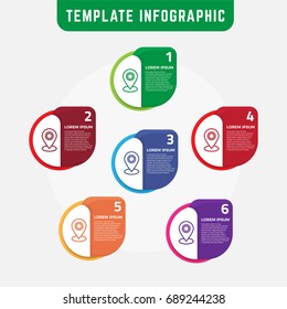 Template Infographic Simple and Elegant. Infographics stock can be used for workflow layout, diagram, number options, web design. 
