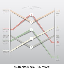 Template infographics. Component parts. Vector illustration.