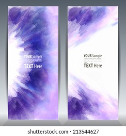 Template Invitation card. Hand drawn background for design and place for text, perfect for greeting cards, save the date and wedding cards. Colorful abstract vector.