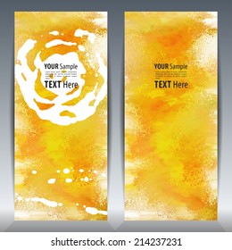 Template Invitation card. Hand drawn background for design and place for text, perfect for greeting cards, save the date and wedding cards. Colorful abstract vector.