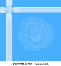Template for invitation, presentation and greeting cards in light blue shades
