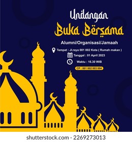 invitación de plantilla envío de correo de ramadan kareem y publicación de banners