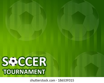 Template for the invitation soccer tournament
