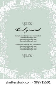 Template for invitations, greeting cards, booklets. Vector.