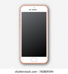 template of a Iphone. realistic illustration