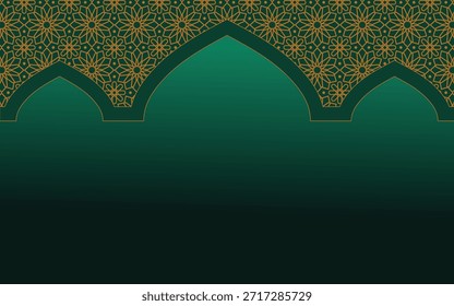 template islamic background with ramadan theme and ornament on it. banner template design
