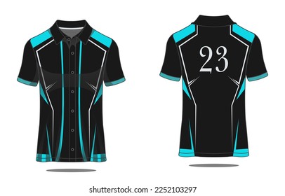 Template jersey polo sport gaming