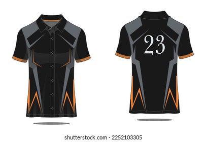 Template jersey polo sport gaming