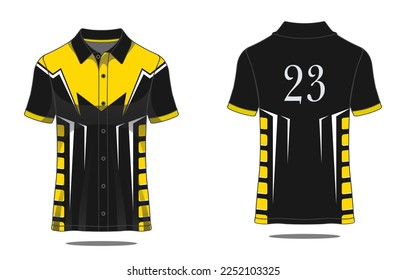 Template jersey polo sport gaming