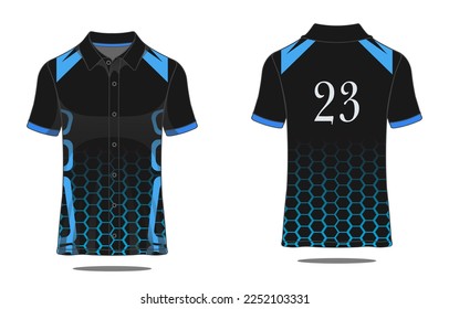 Template jersey polo sport gaming