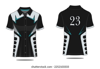 Template jersey polo sport gaming