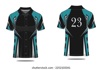 Template jersey polo sport gaming
